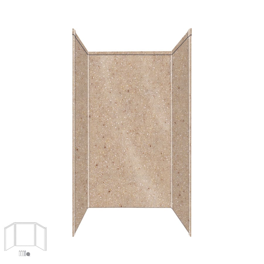 Transolid Shower Wall Surround Corner Wall Panel 32in; Actual