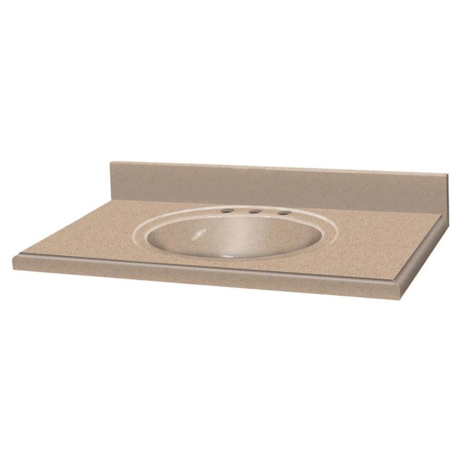Transolid Decor Sand Castle Solid Surface Integral Single