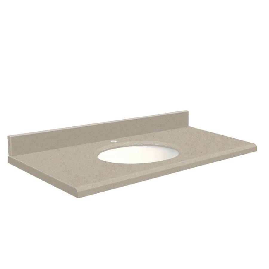 Transolid 31 In Olympia Gray Quartz Bathroom Vanity Top The Olympia Gray Quartz Bathroom Vanity Top