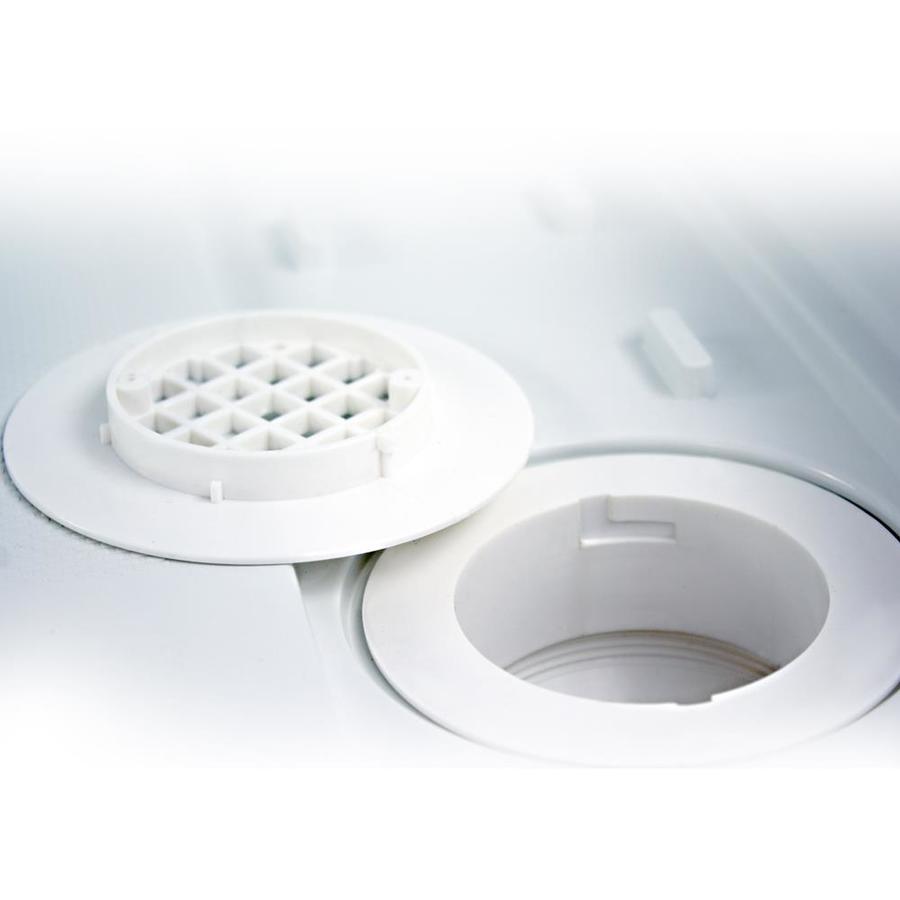 Transolid FL6034L-38 Linear 60-in x 34-in Rectangular Alcove Shower Base with Left Hand Drain Biscuit