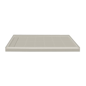 Transolid FL6032R-38 Linear 60-in W x 32-in L Rectangular Alcove Concealed End Shower Base with Right Hand Drain Biscuit