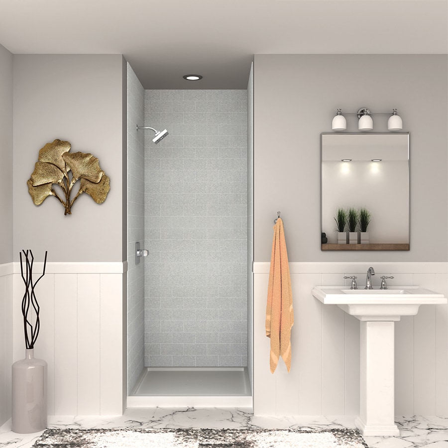 surround actual common shower piece grey three beach transolid lowes