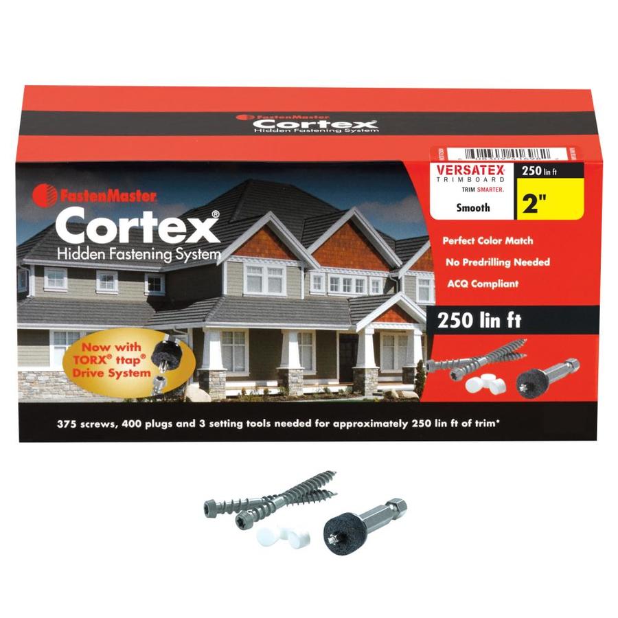 FastenMaster Cortex 75-Count Self-Drilling Concealed Screw PVC Trim Fasteners