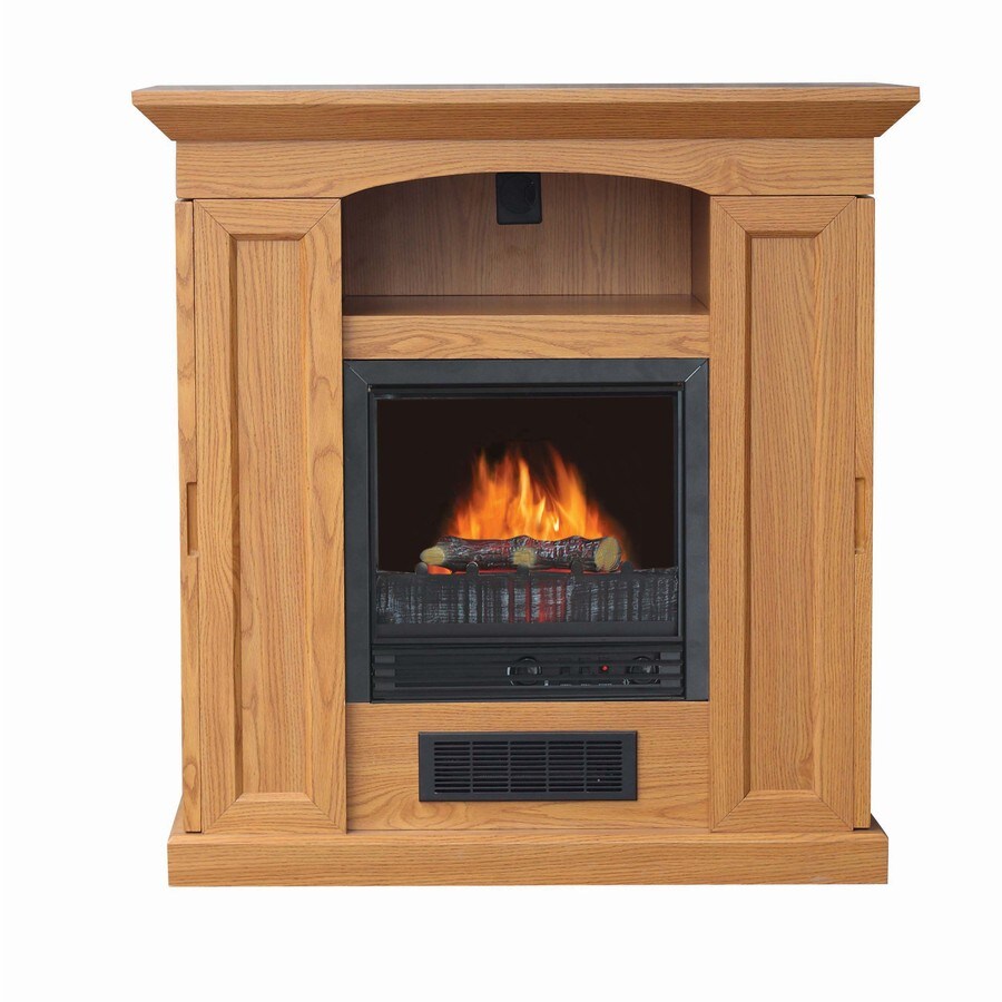 Stay Warm 37 In Golden Oak Electric Fireplace At Com Stay Warm 37 In Golden Oak Electric Fireplace