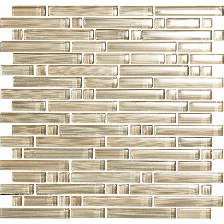 EPOCH Architectural Surfaces Brushstrokes Multi Beige Polished Glass