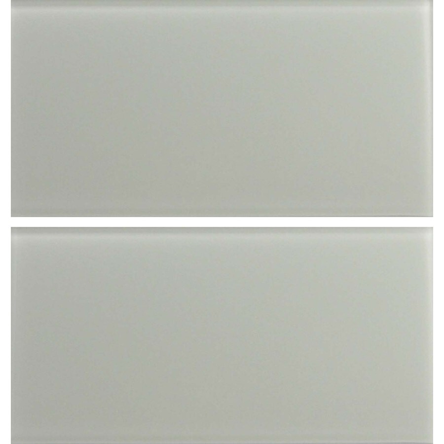 EPOCH Architectural Surfaces 1433 Cloudz Grays Multi-finish Glass Subway Tile (2.41-sq. ft/ Box Only)