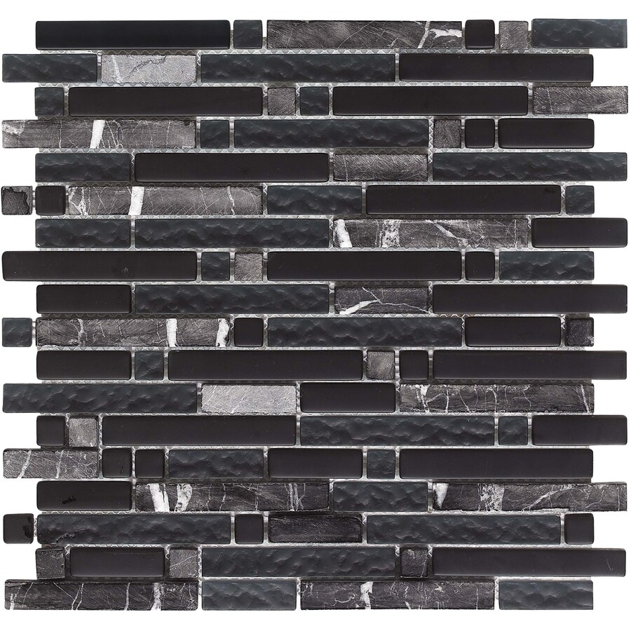 EPOCH Architectural Surfaces 1652 Varietals Multi-finish Stone and Glass Marble Linear Tile (4.84-sq. ft/ Box Only)