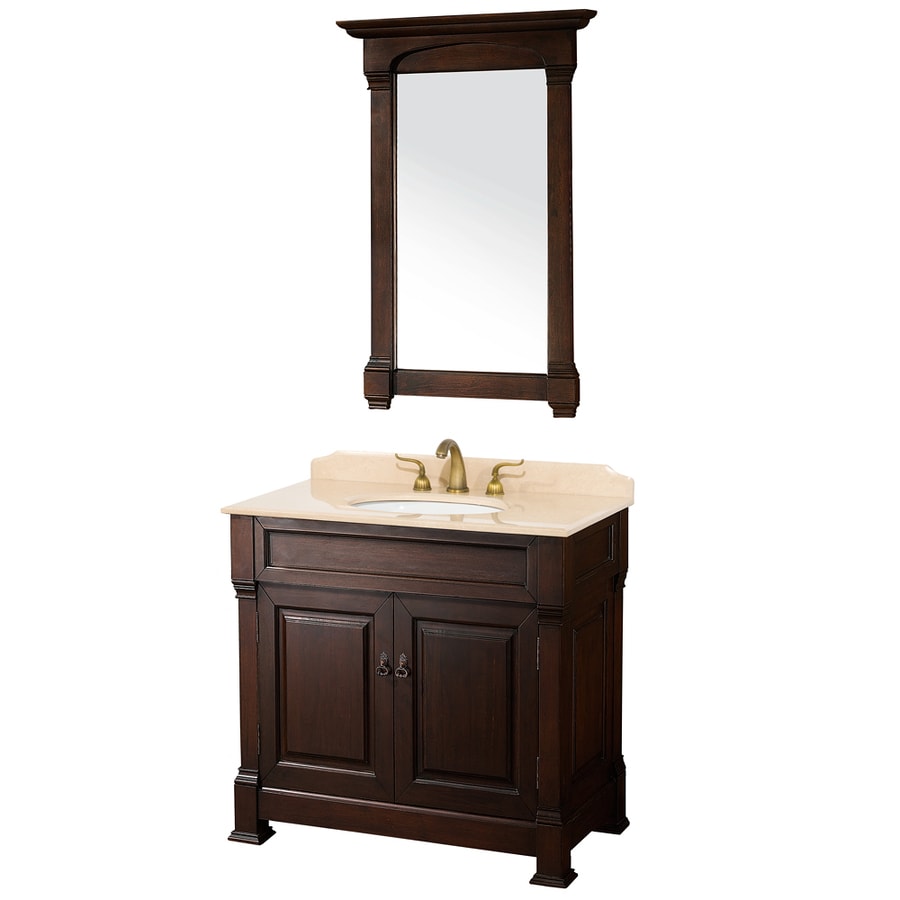 Shop Wyndham Collection Andover Cherry 36in Undermount Single Sink Oak