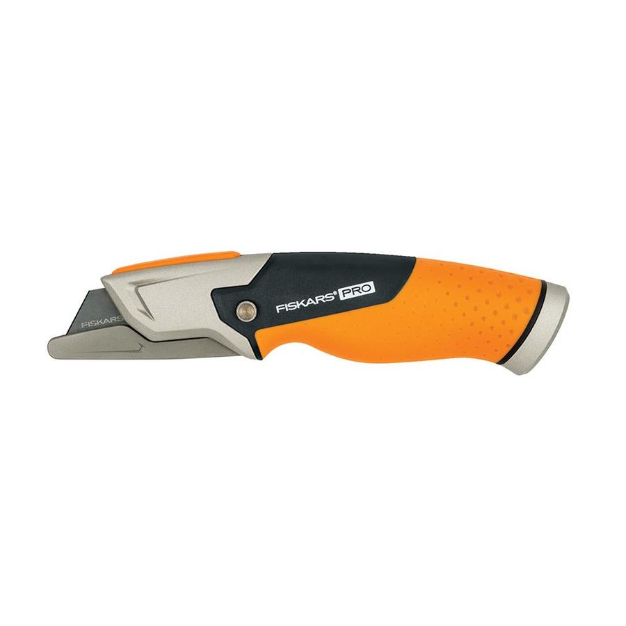 Fiskars PRO 1-Blade Utility Knife with with On Tool Blade Storage in ...