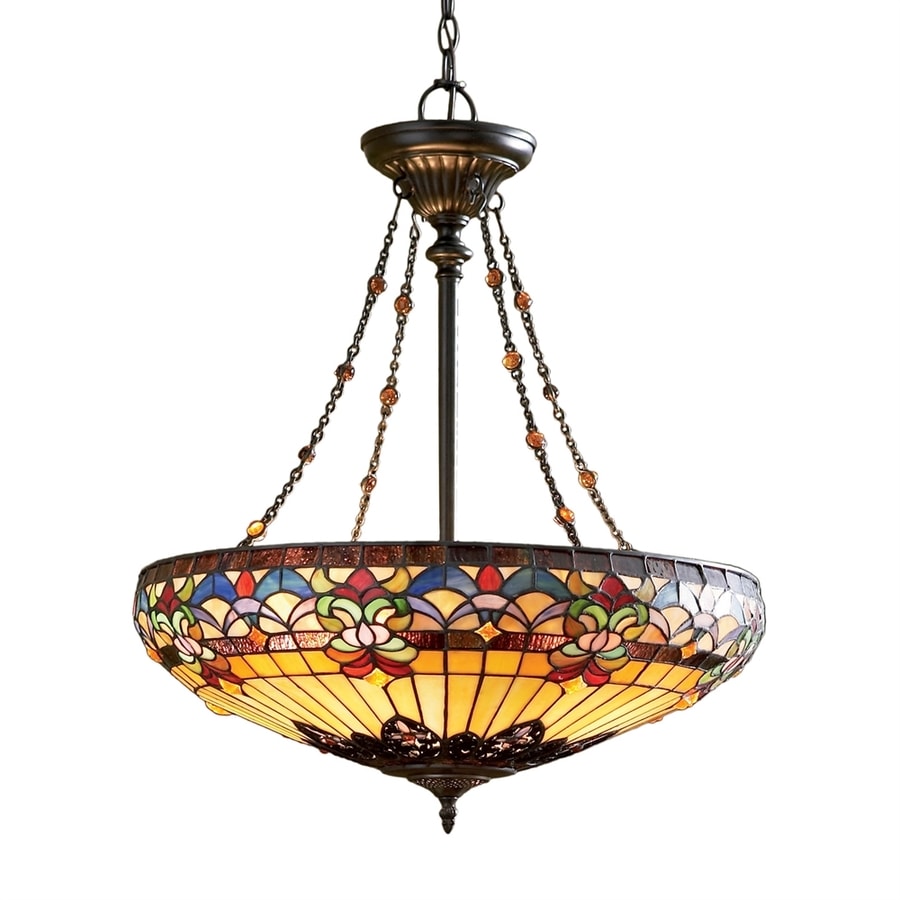 Quoizel Belle Fleur Polished Chrome Traditional Bowl Pendant Light in ...