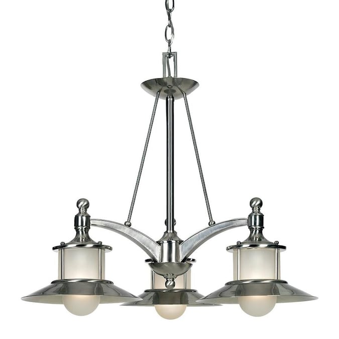 Quoizel New England 12-Light Brushed Nickel Transitional Chandelier in