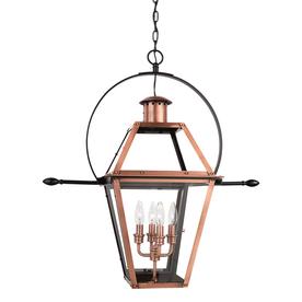 Copper Lantern Pendant Light quoizel rue de royal 29 in aged copper outdoor pendant light