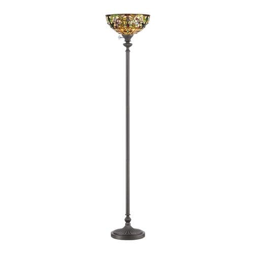 Quoizel Kami 70in Vintage Bronze Torchiere Floor Lamp at