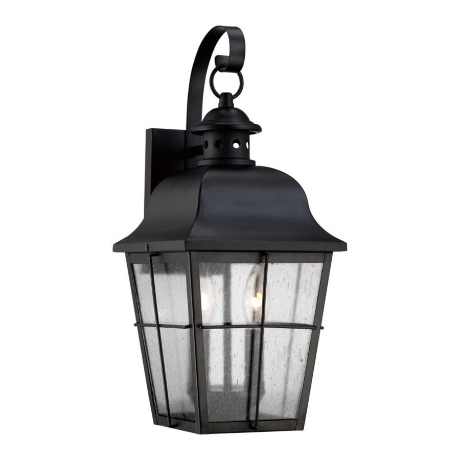 Quoizel Millhouse 18-in H Mystic Black Candelabra Base (E-12) Outdoor ...