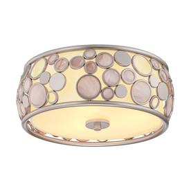 Quoizel Fairgate 14-in Silver Flush Mount Light
