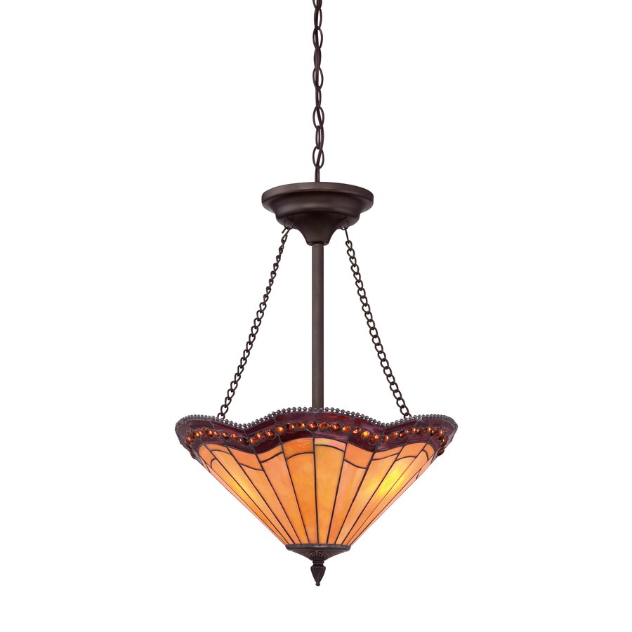 Allen Roth 18 In Rusted Iron Style Multi Light Allen Roth 18 In Rusted Iron Style Multi Light Stained Glass