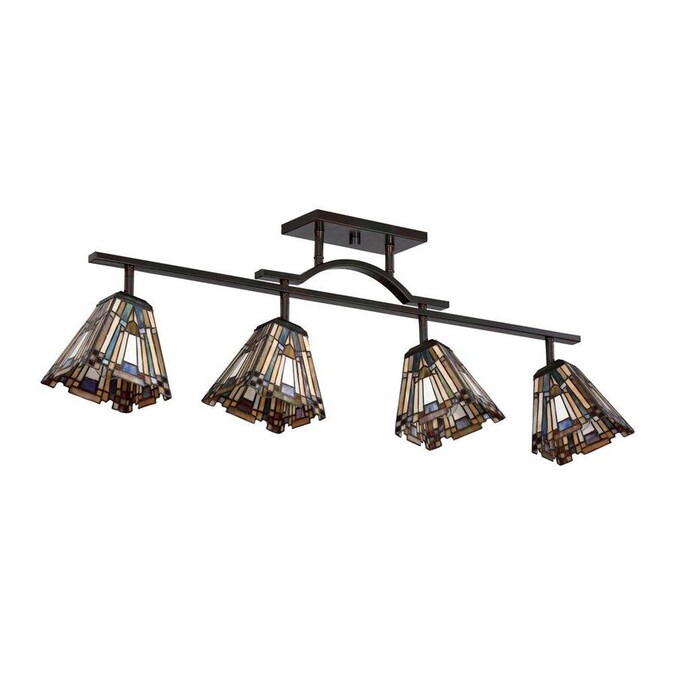 Quoizel Inglenook 4 Light 42 In Valiant Bronze Dimmable Standard Quoizel Inglenook 4 Light 42 In Valiant