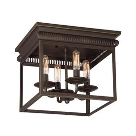 Flush Mount Lights At Lowes Quoizel Marquee 12 In W Bronze Flush Mount Light