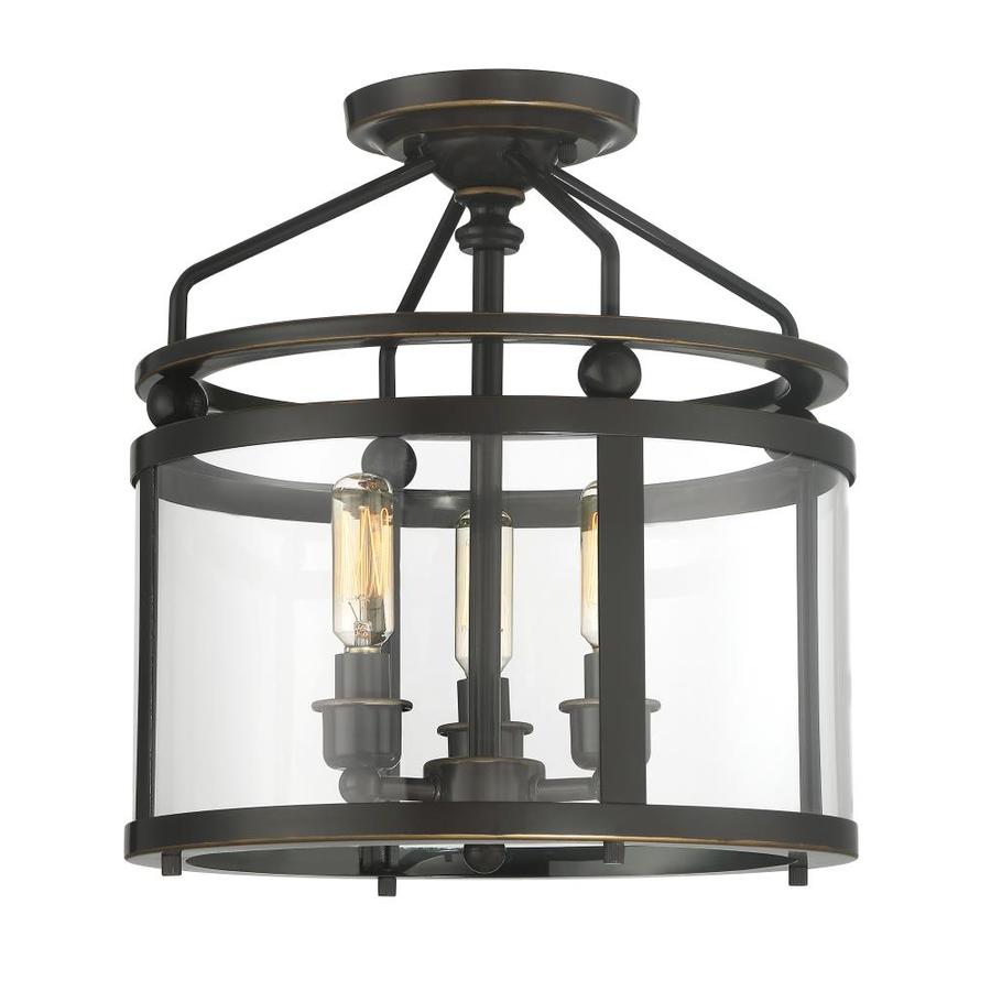 Norfolk 11 87 In Oil Rubbed Bronze Casual Transitional Semi Flush Mount Light