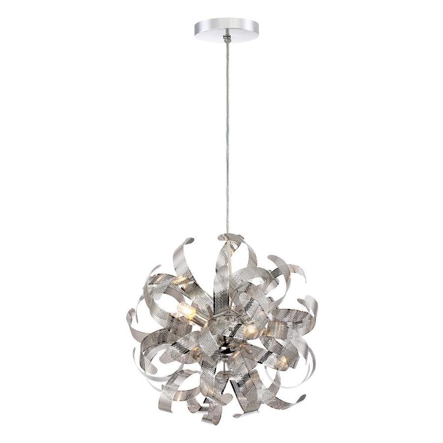Quoizel Lace Polished Chrome Multi Light Transitional Pendant Quoizel Lace Polished Chrome Multi Light Transitional Pendant
