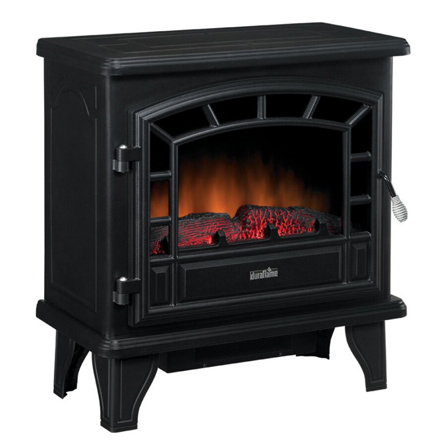 Duraflame 25-in W 4,600-BTU Black Metal Corner or Wall Mount Electric ...