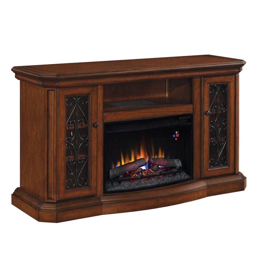 allen roth 60 in W Sable Fan forced Electric Fireplace at Lowes