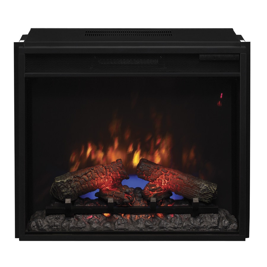 25.1875in Black Electric Fireplace Insert at