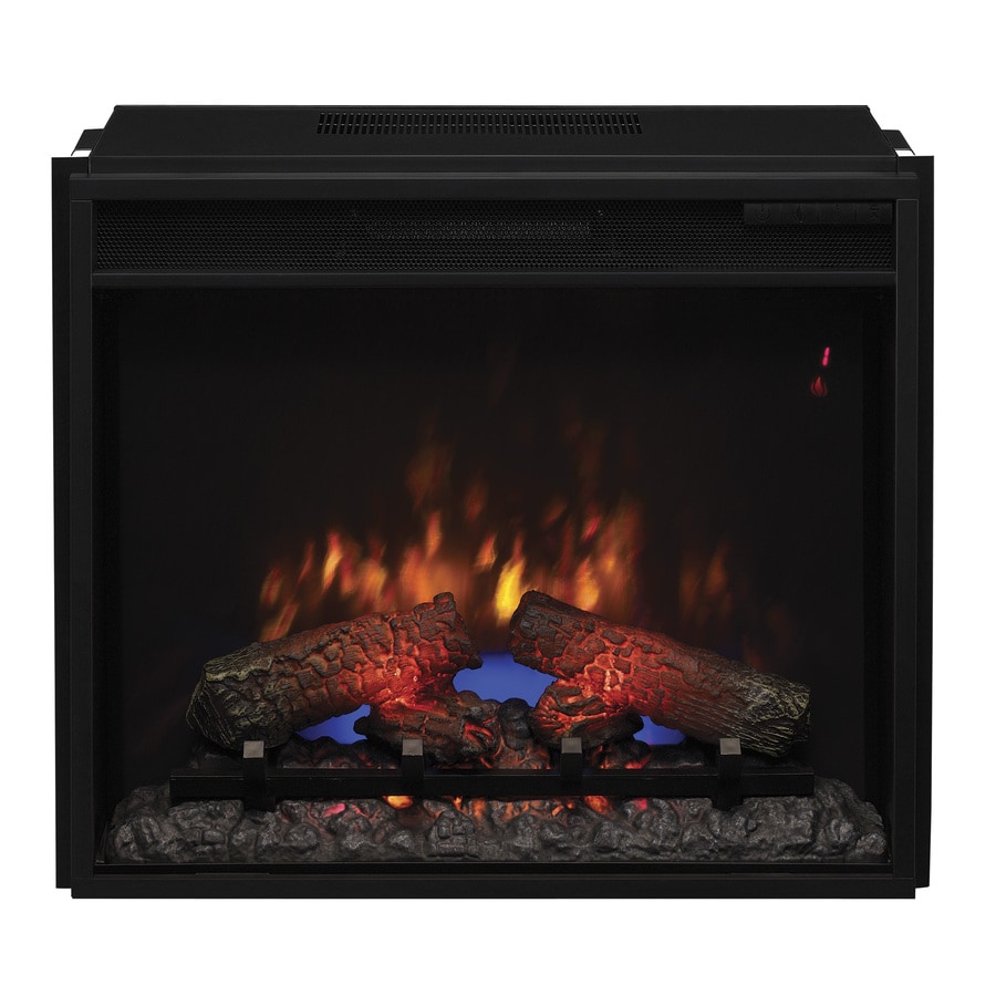 Shop 25.1875in Black Electric Fireplace Insert at