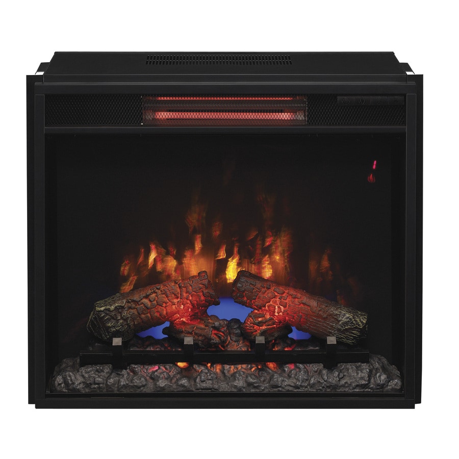 ClassicFlame 23.74in Black Electric Fireplace Insert at