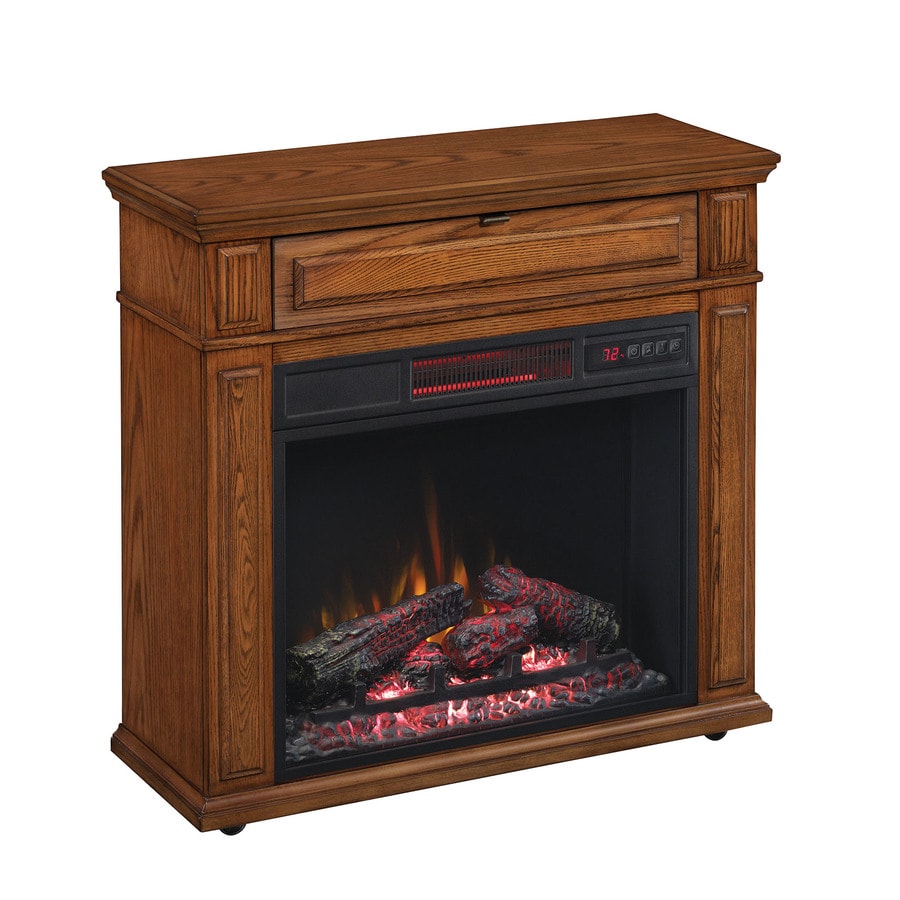 Duraflame 31.5-in W 5,200-BTU Premium Oak Wood Veneer Infrared Quartz