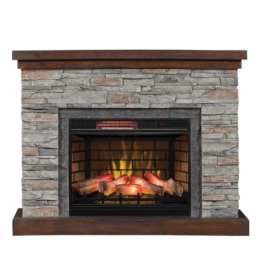 Duraflame 54 In W Flagstone Infrared Quartz Electric Fireplace At