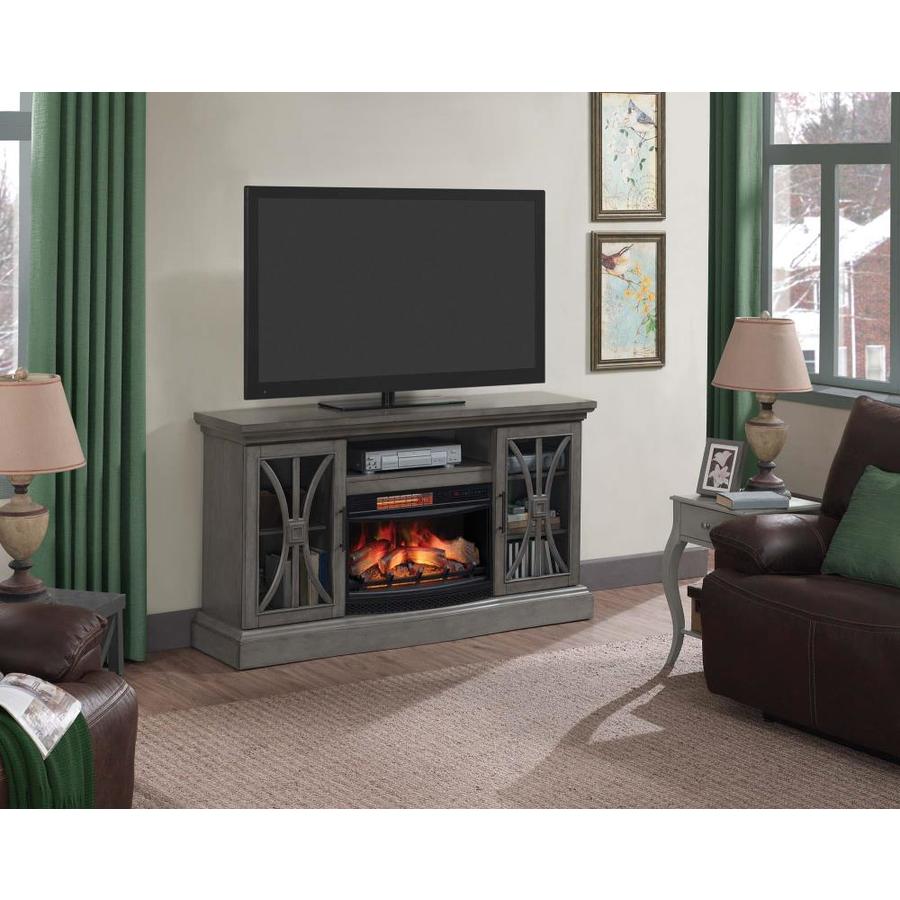 Duraflame 62 In W Harbor Gray Infrared Quartz Electric Fireplace