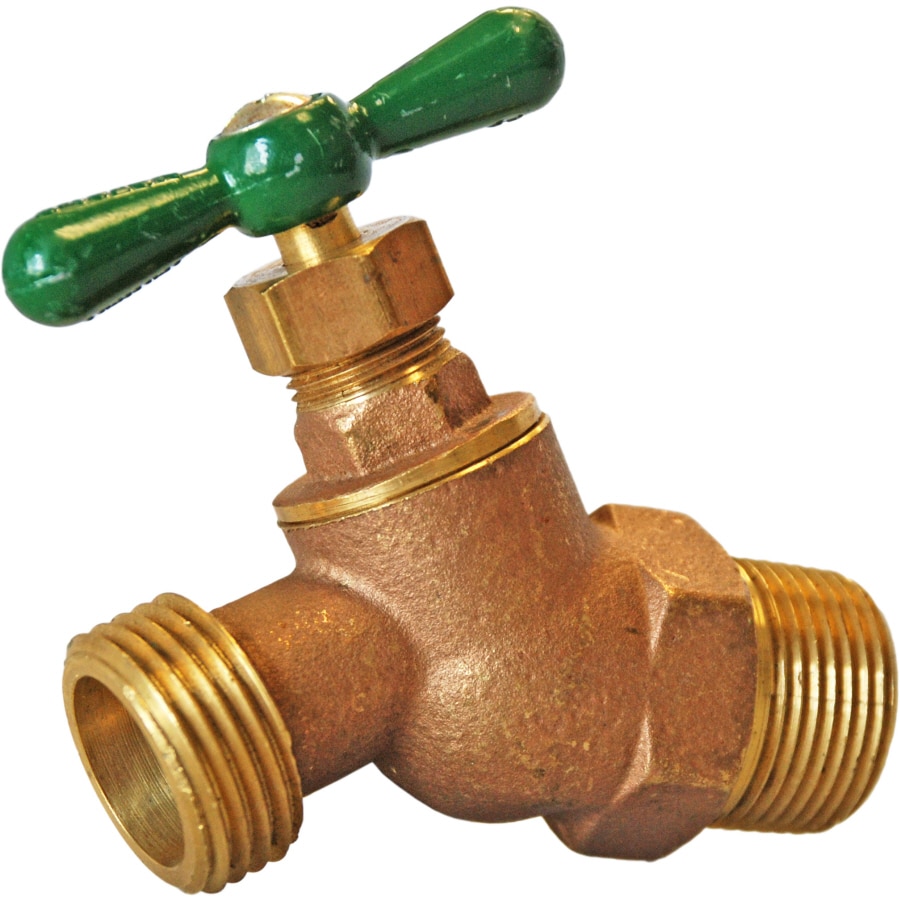 AMERICAN VALVE 3/4in MNPT Brass Multi Turn Hose Bibb in the Sillcocks