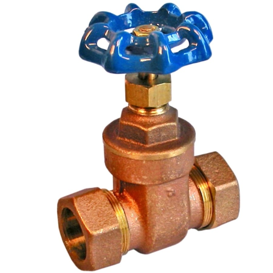 AMERICAN VALVE M300C 3/4 3/4-in Brass Compression In-Line Gate Valve