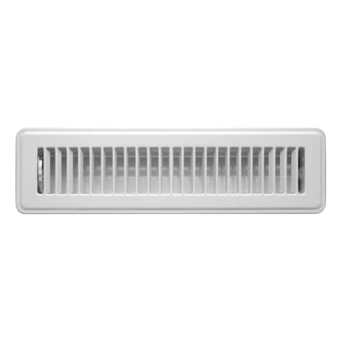 Accord Ventilation White Floor Register (Duct Opening: 2-in x 12-in ...