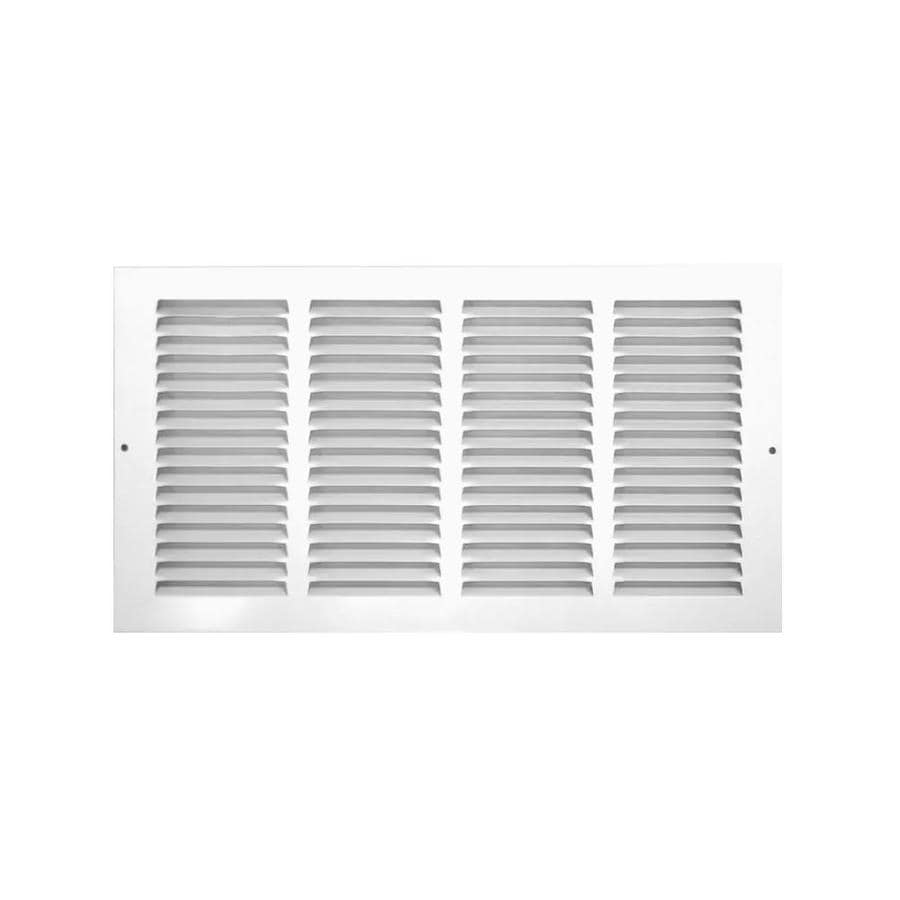 Accord Ventilation White Steel Louvered Sidewall Ceiling Grilles