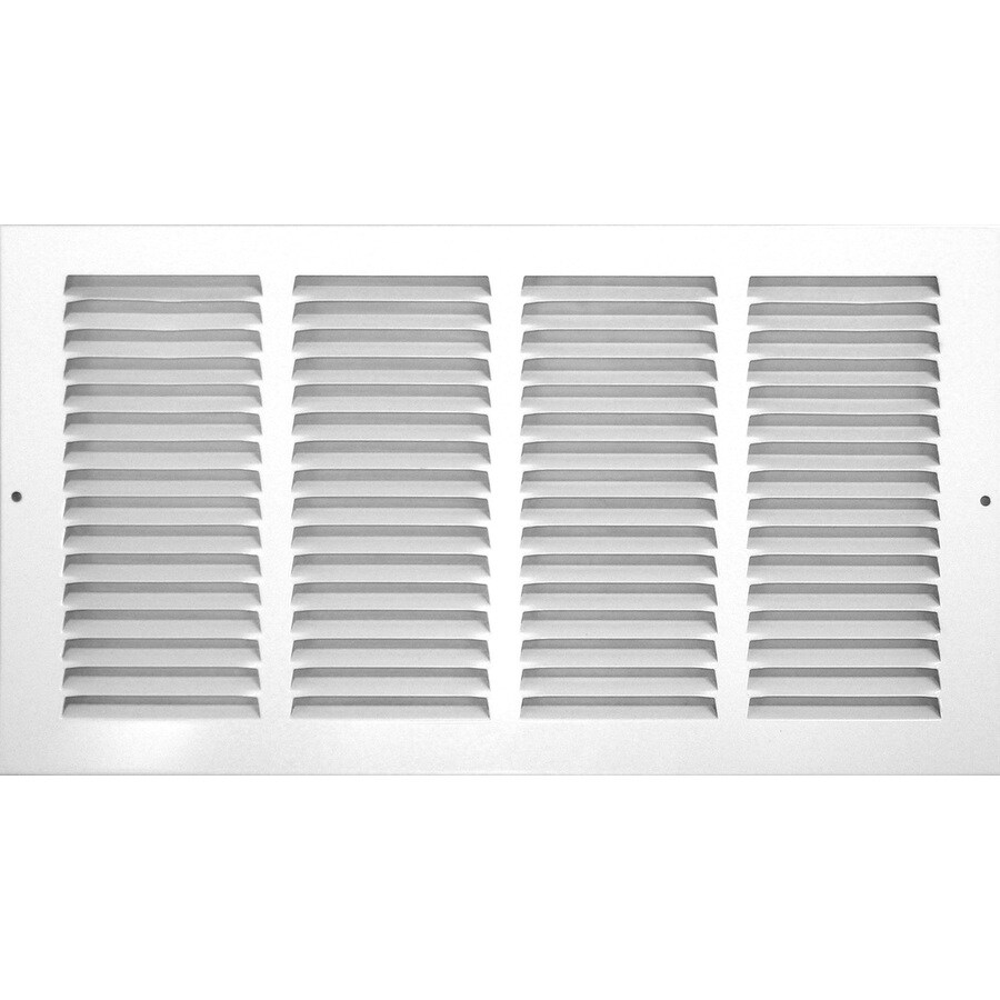 Ventilation grille, white, 264x127mm, angular, incl. screws, Camping Shop