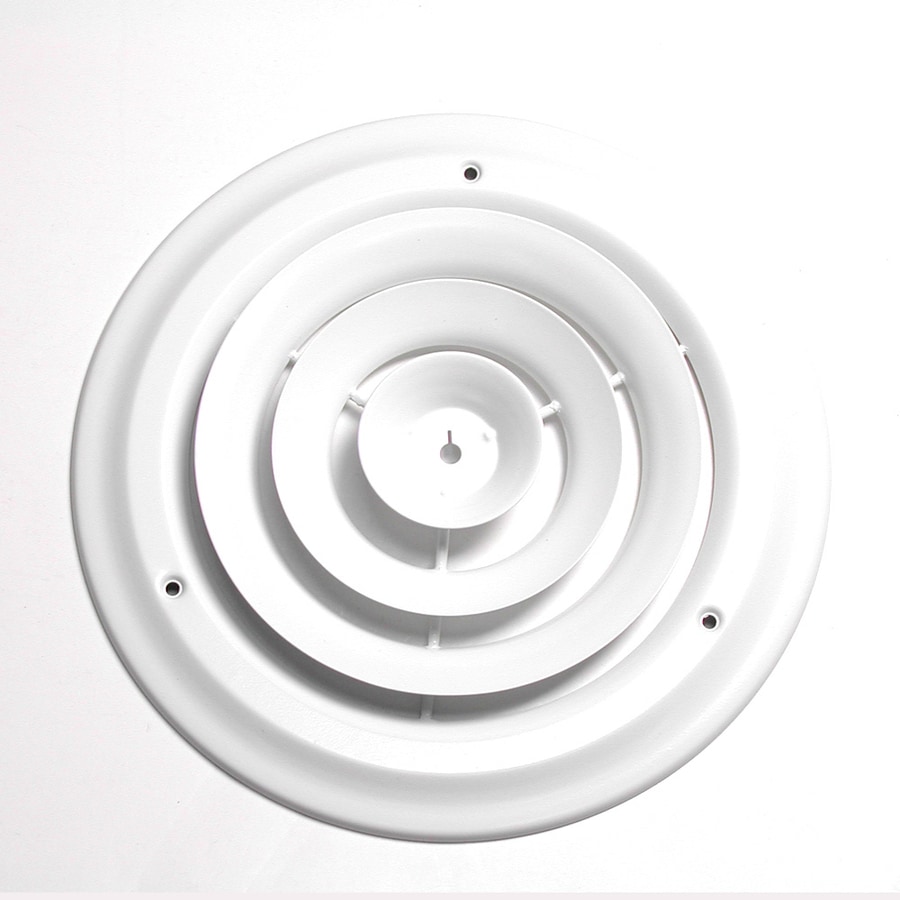 Accord ABCDWH14 14-in Diameter White Steel Ceiling Diffuser