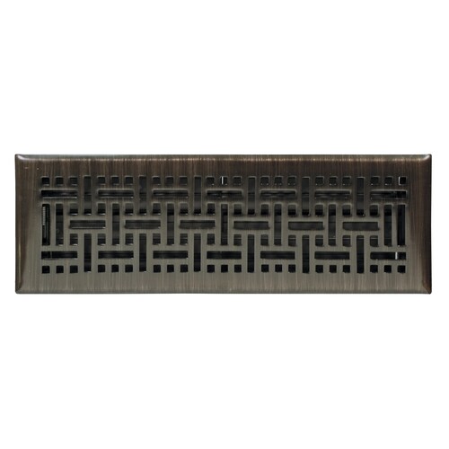 Accord Wicker Oil Rubbed Bronze Floor Register Duct Opening 2 In