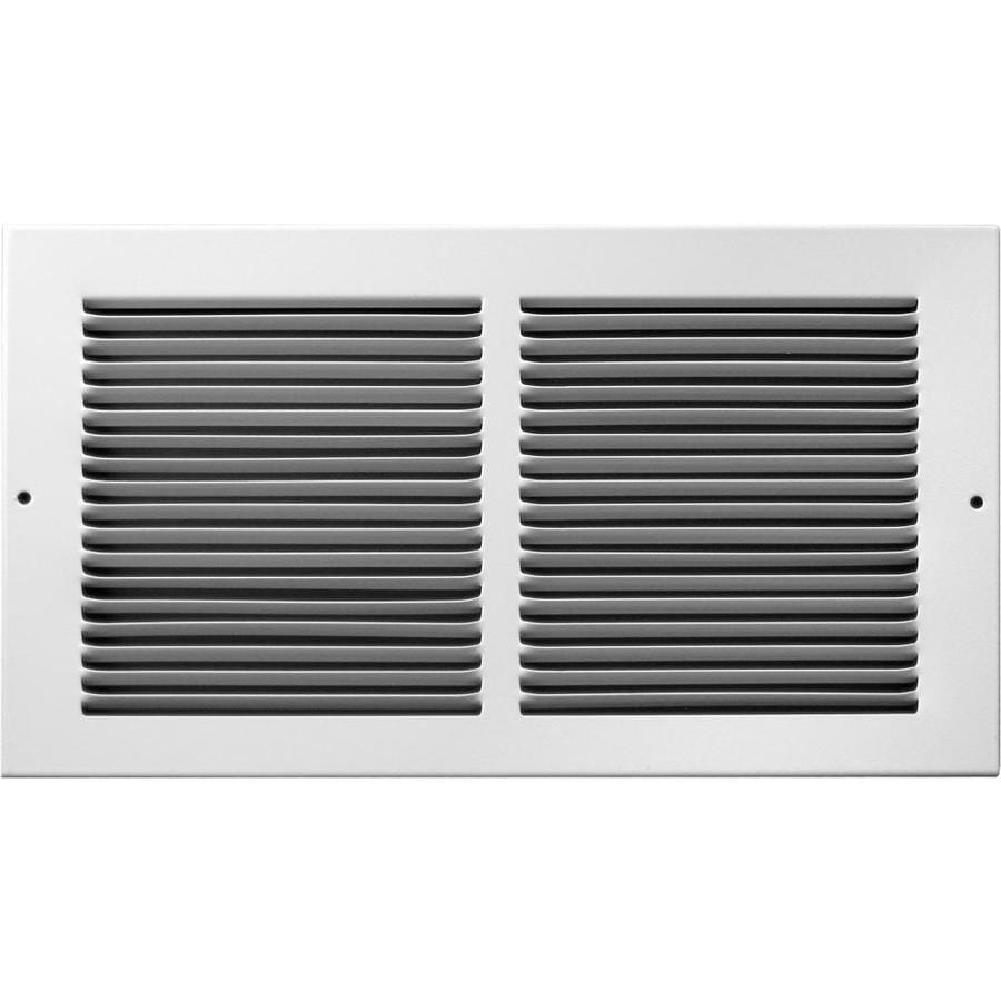 Accord Ab3Bgwh146 Baseboard Grille With 1/3-Inch Fins Louvered Design, 14-Inch X 6-Inch(Duct Opening Measurements), White (611918034843)