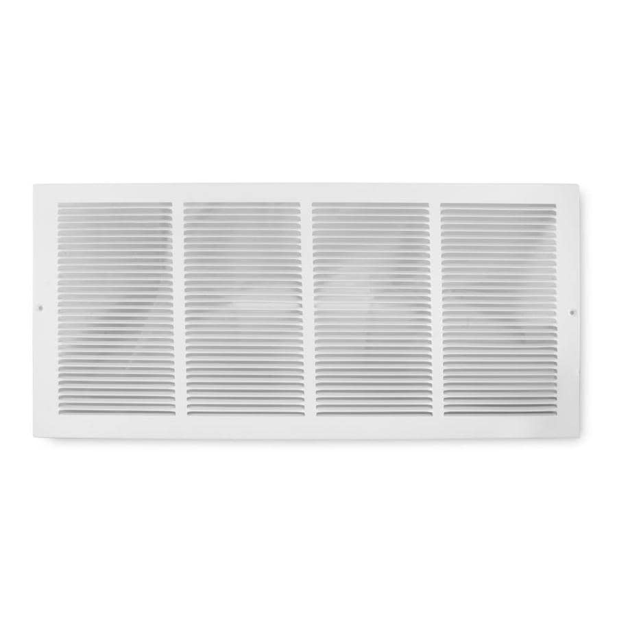 Accord Ventilation White Steel Louvered Sidewall Ceiling Grilles