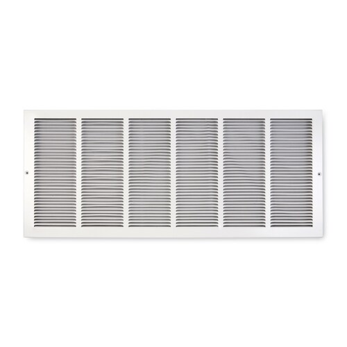 White Steel Louvered Sidewall Ceiling Grilles Rough Opening 6 In X 30 In Actual 7 75 In X 31 75 In