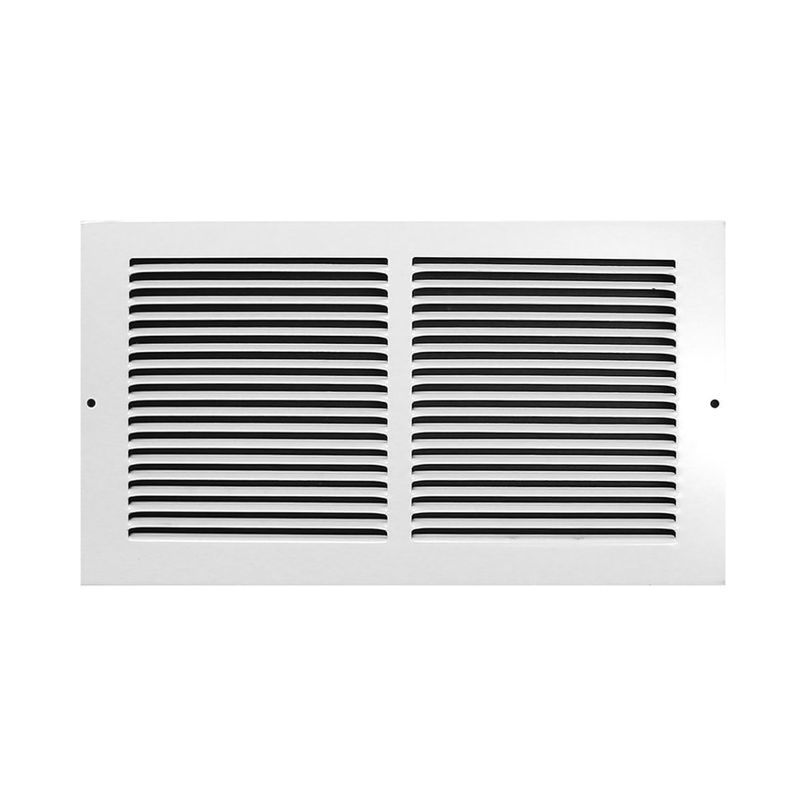 Shop Accord Baseboard Return White Steel Louvered Baseboard Grille ...