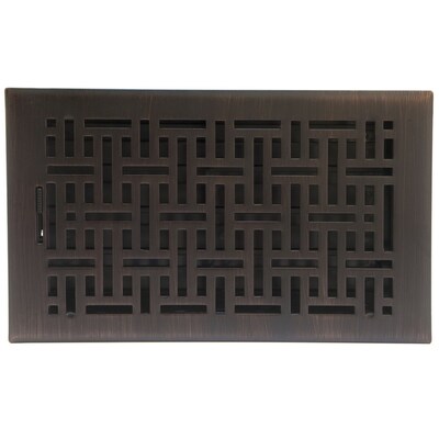 Accord Select Wicker Oil Rubbed Bronze Floor Register Duct