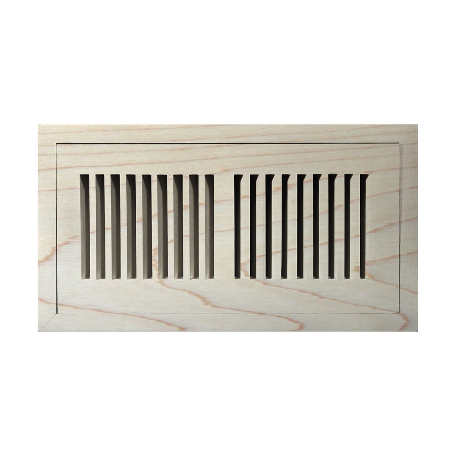 Accord 6in x 14in Unfinished Wood Floor Register at