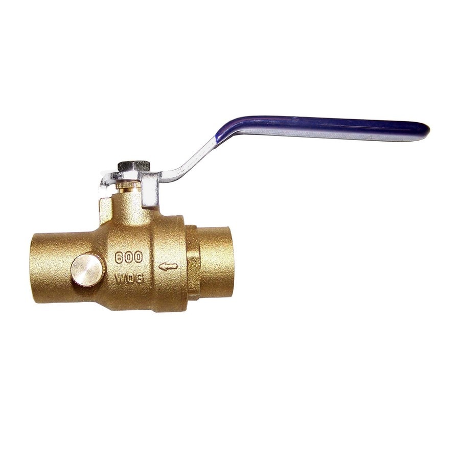 AMERICAN VALVE Brass 1/2-in Copper Sweat Ball Valve