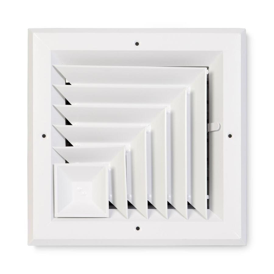 Accord Ventilation White Aluminum Ceiling Diffuser Rough Opening