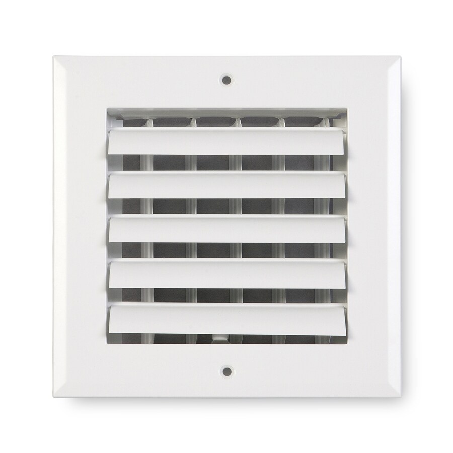 Accord Ventilation White Aluminum Sidewall/Ceiling Register (Duct