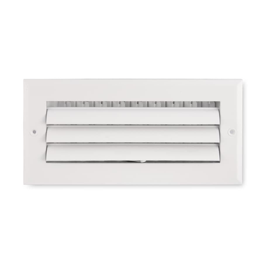 White Aluminum Sidewall Ceiling Register Duct Opening 10 In X 6 In Outside 11 75 In X 7 75 In