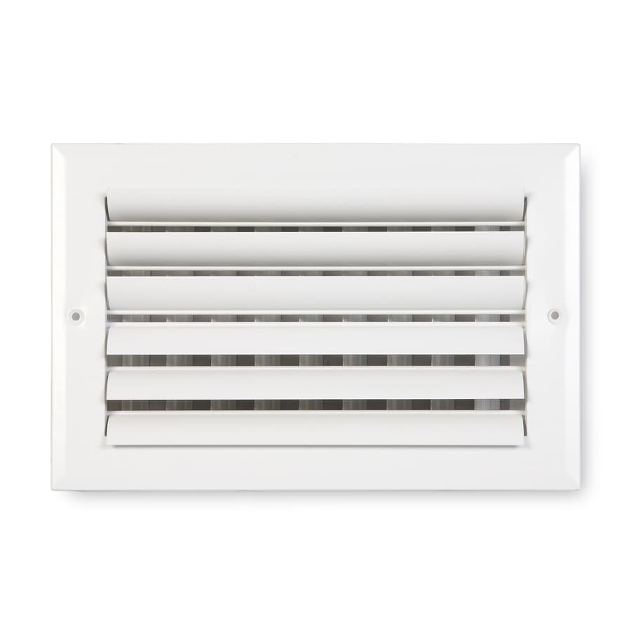 White Aluminum Sidewall Ceiling Register Duct Opening 14 In X 6 In Outside 15 75 In X 7 75 In